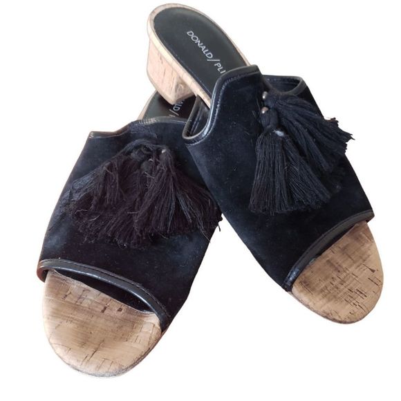 Sh173 Donald Pliner Ladies Cork Heel Slide 9.5 - Picture 1 of 7